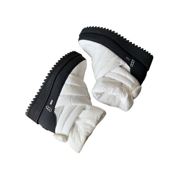 UGG Montara White Wool Lined Puffer Snow Boots Size 9 - Picture 9 of 12